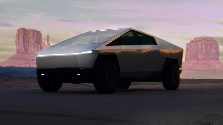 Futuristic Boxy Car