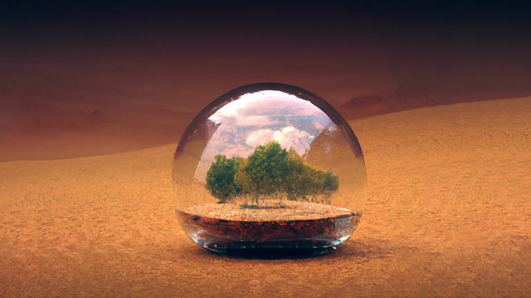 Scientists Propose Building a Forest Bubble on The Red Planet